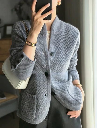 Lässige Strickjacke Damen | Cardigan mit Knopfleiste, bequem & stylisch