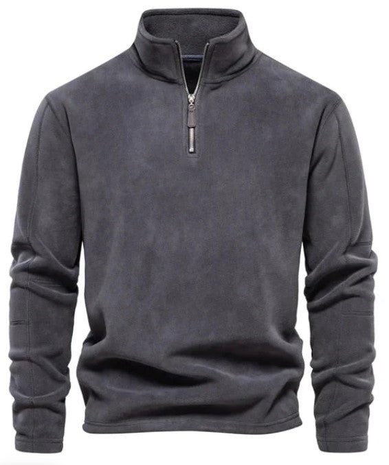 Kilian | Sweatshirt mit Reißverschluss und Kragen