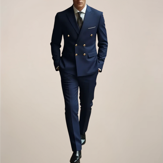 Preston | Herren Zweireihiger Anzug – Elegantes Zweiteiler-Set mit Sakko & Hose für Hochzeit & Formelle Anlässe