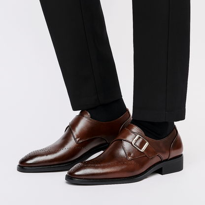 Trent | Herren Monk Strap Lederschuhe mit Doppel-Schnalle | Klassische Eleganz für Business & Anlass