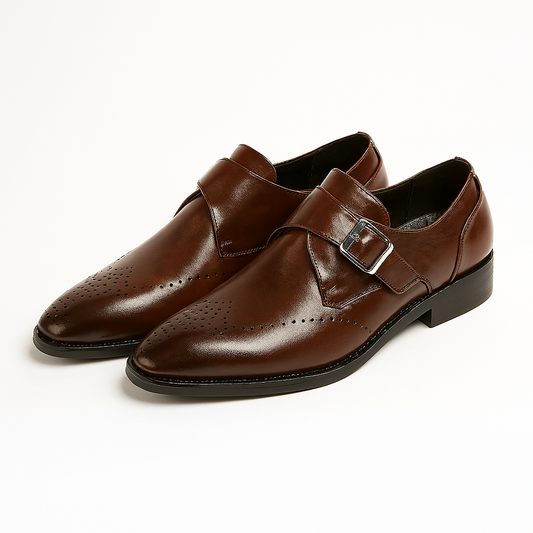 Trent | Herren Monk Strap Lederschuhe mit Doppel-Schnalle | Klassische Eleganz für Business & Anlass