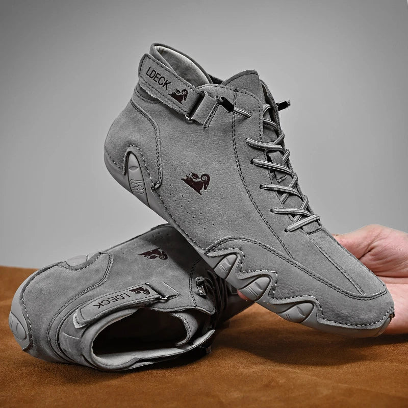 Casper | Ultra-bequemer Rutschfester Barfußschuh aus echtem Leder (Unisex).