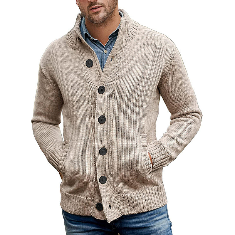 Modern Knit Cardigan Herren | Strickjacke mit Taschen und zeitgemäßem Design