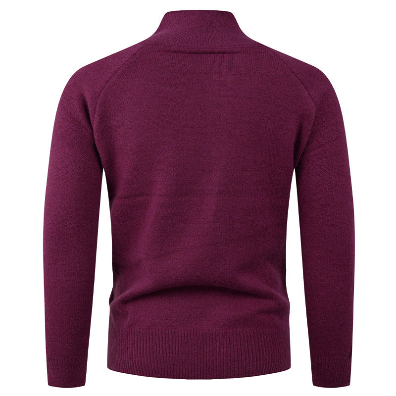 Herren Strickjacke mit Stehkragen & Knopfleiste | Warmer und Moderner Männercardigan