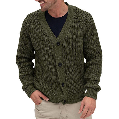 Coarse Knit Cardigan Herren | Strickjacke mit grober Maschenstruktur und eleganten Knöpfen