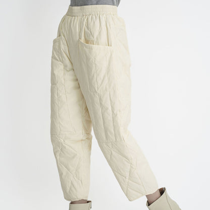 Lined Leisure Pants Damen | Gefütterte Freizeithose mit Elastikbund & Taschen