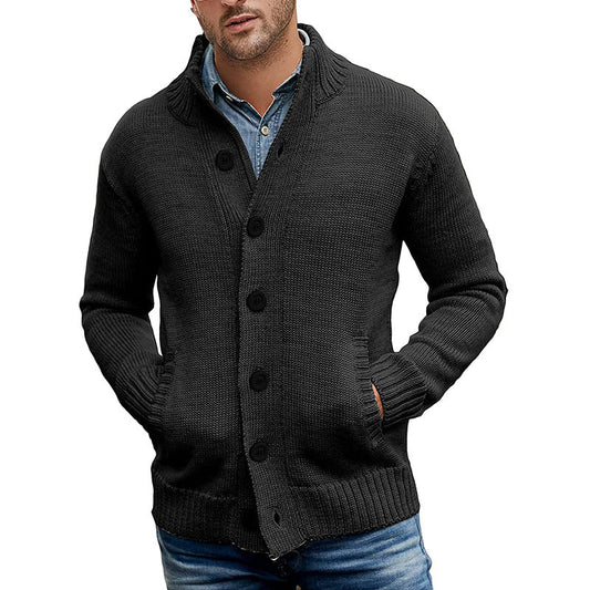 Modern Knit Cardigan Herren | Strickjacke mit Taschen und zeitgemäßem Design