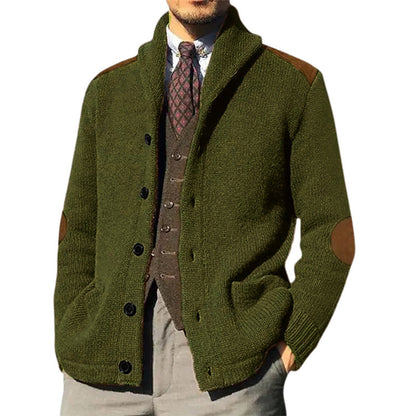Classic Shawl Cardigan Herren | Strickjacke mit Schalkragen und edlen Details