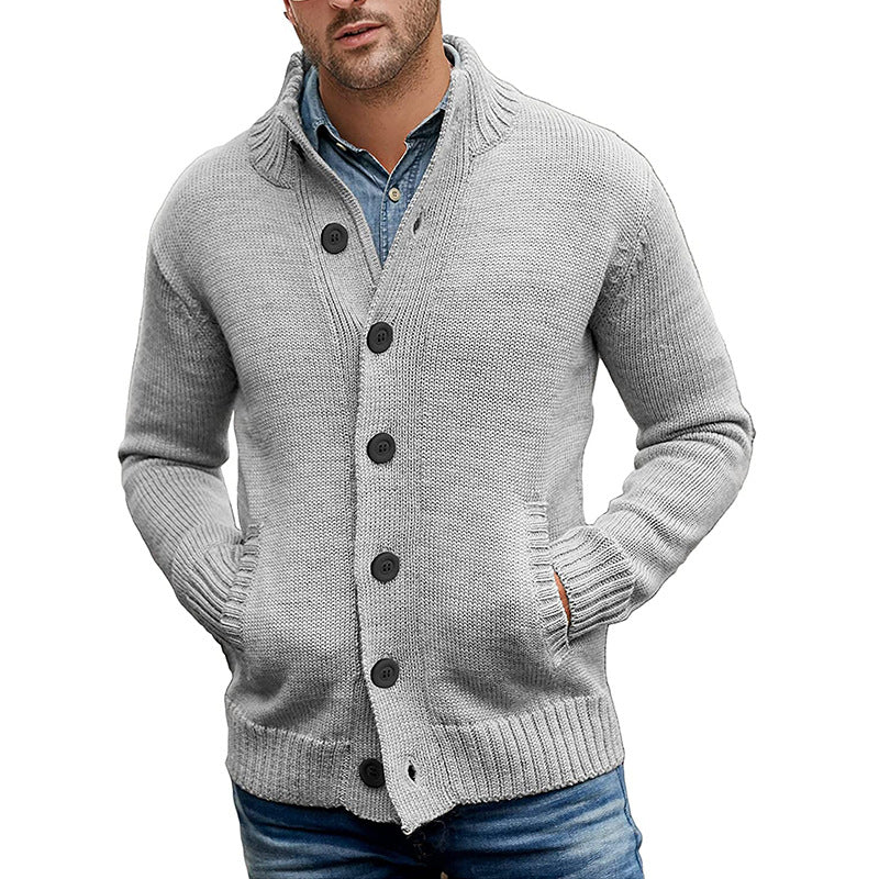 Modern Knit Cardigan Herren | Strickjacke mit Taschen und zeitgemäßem Design