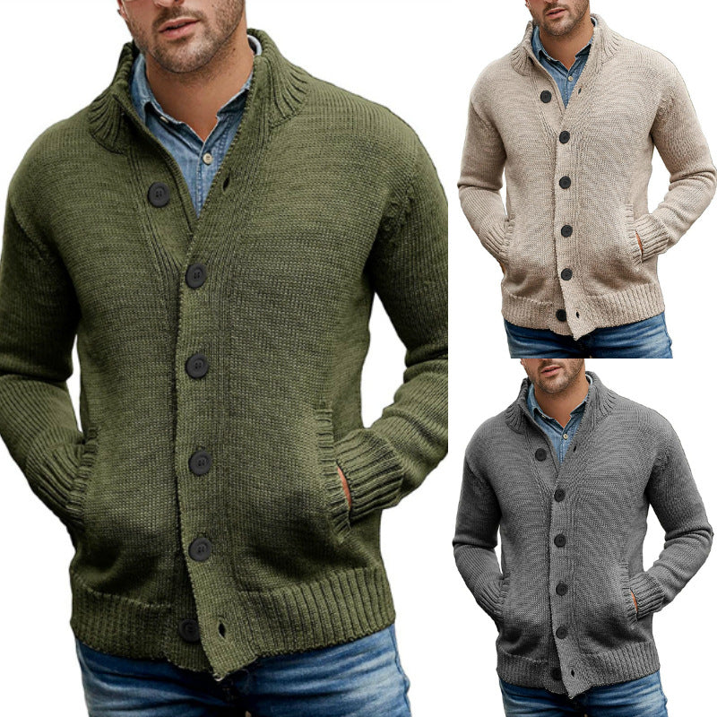 Modern Knit Cardigan Herren | Strickjacke mit Taschen und zeitgemäßem Design