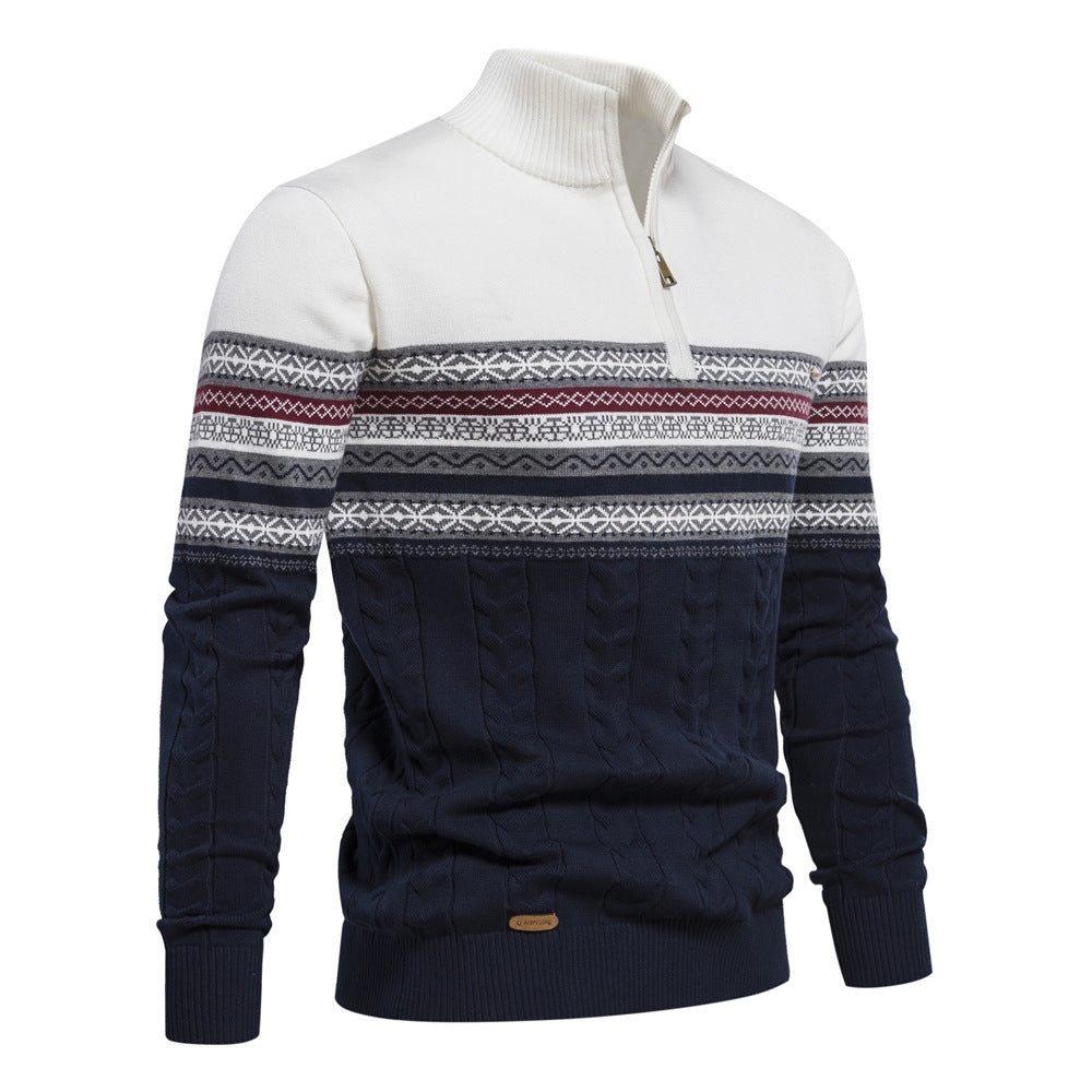 Ace | Hochwertiger Pullover mit Retro-Muster - Stilvoller Herrenpullover