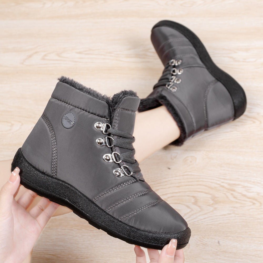 Harina | Damen warme, wasserdichte Winterstiefel mit Fell und rutschfester Sohle