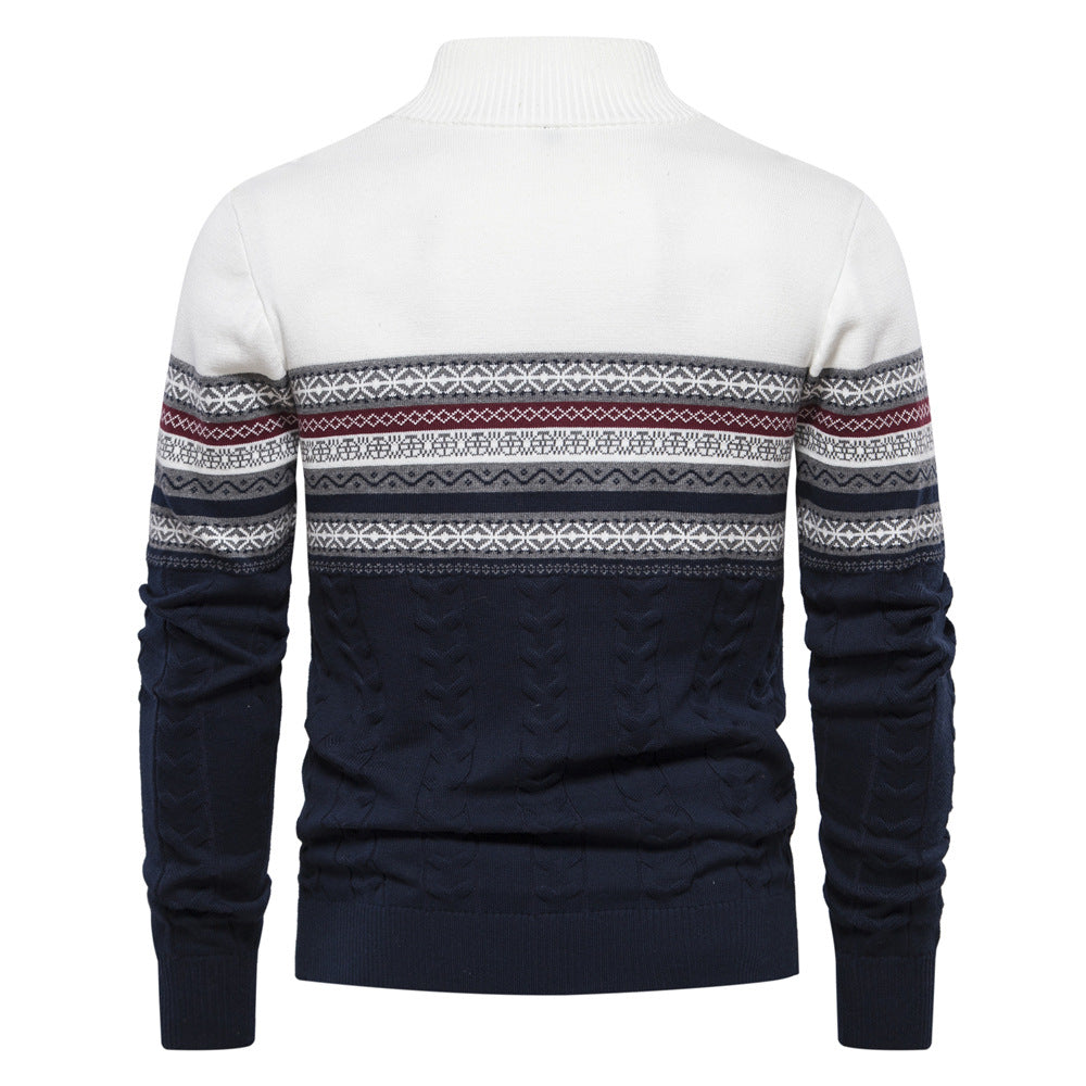 Ace | Hochwertiger Pullover mit Retro-Muster - Stilvoller Herrenpullover