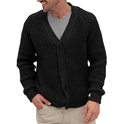 Coarse Knit Cardigan Herren | Strickjacke mit grober Maschenstruktur und eleganten Knöpfen