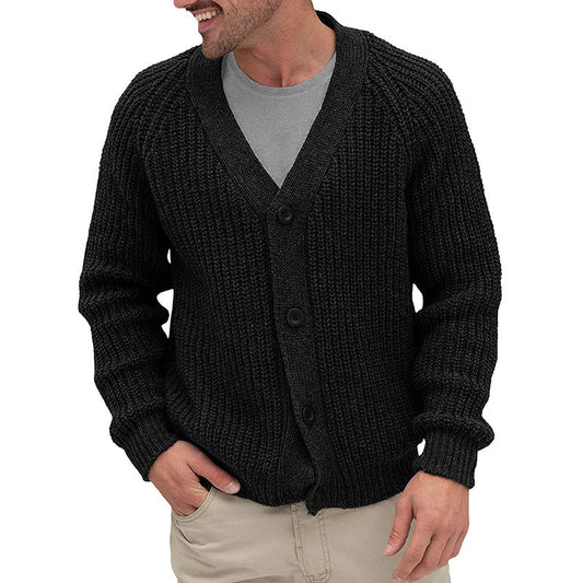 Coarse Knit Cardigan Herren | Strickjacke mit grober Maschenstruktur und eleganten Knöpfen