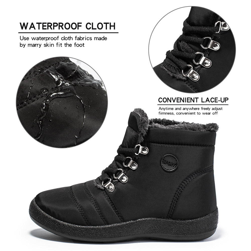 Harina | Damen warme, wasserdichte Winterstiefel mit Fell und rutschfester Sohle