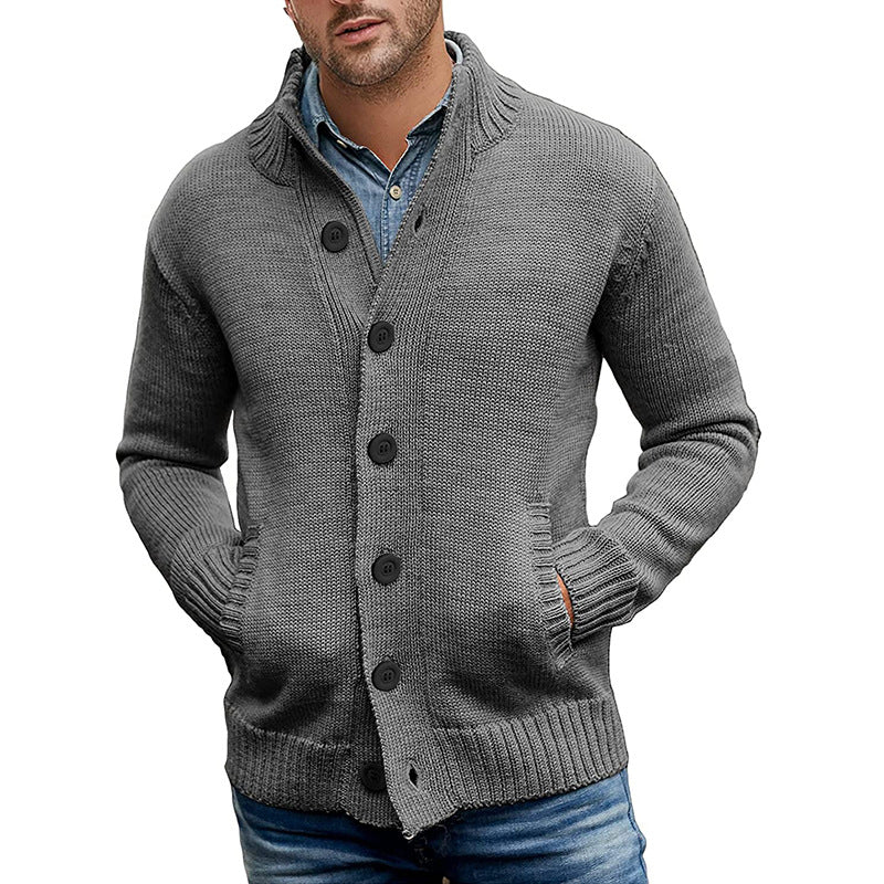 Modern Knit Cardigan Herren | Strickjacke mit Taschen und zeitgemäßem Design