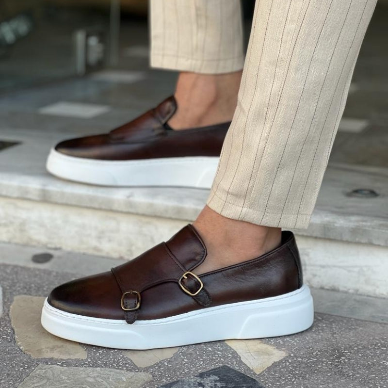 Ansgar | Herren-Loafer mit Doppel-Schnalle & robuster Sohle – Stil trifft Komfort