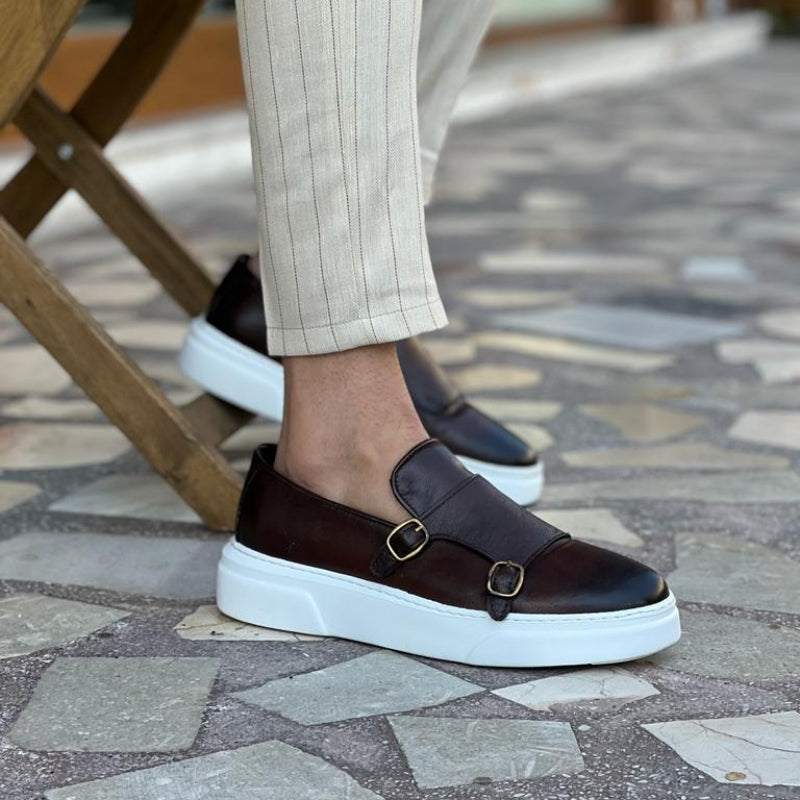 Ansgar | Herren-Loafer mit Doppel-Schnalle & robuster Sohle – Stil trifft Komfort