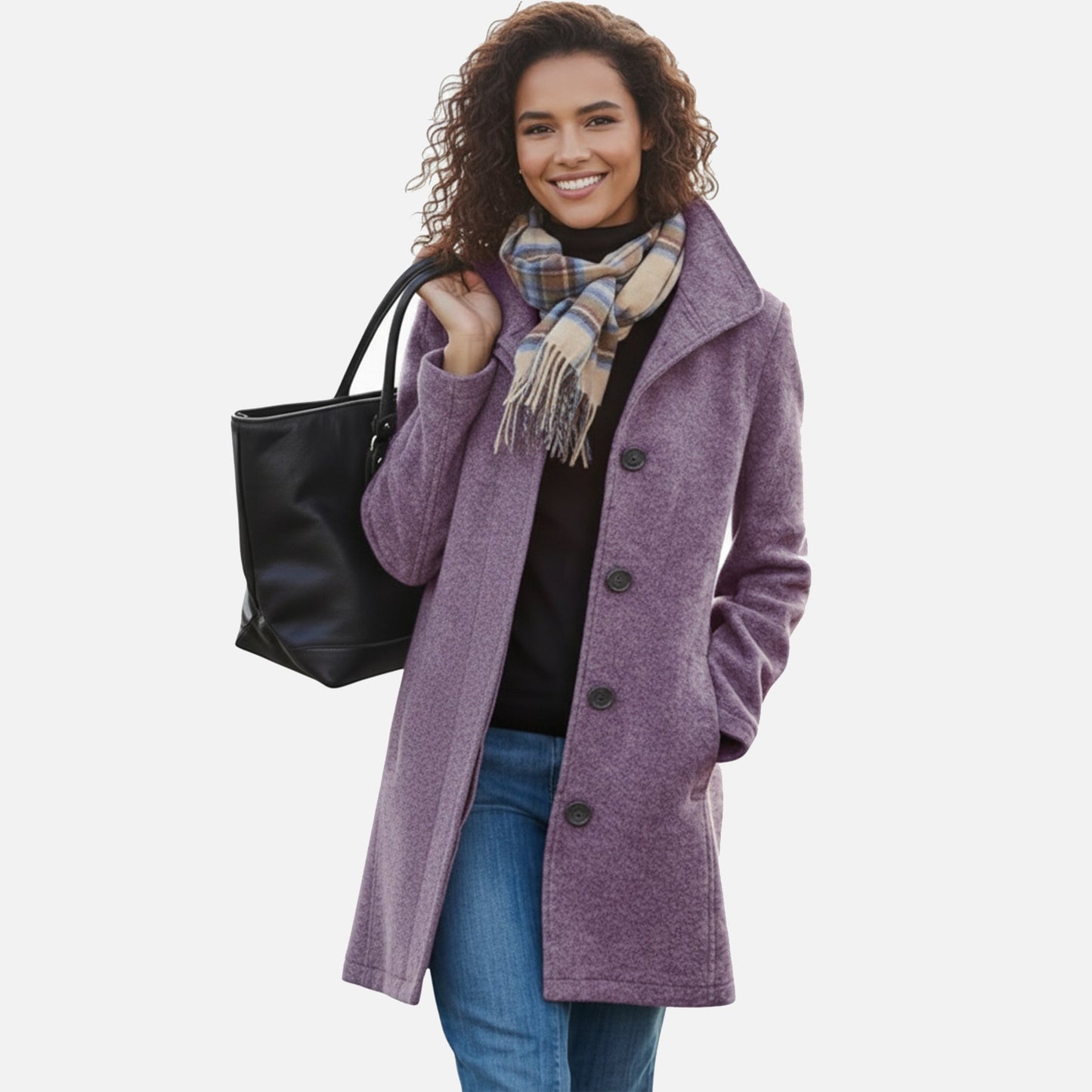 Damen Wollmantel – Zeitloser Wintermantel