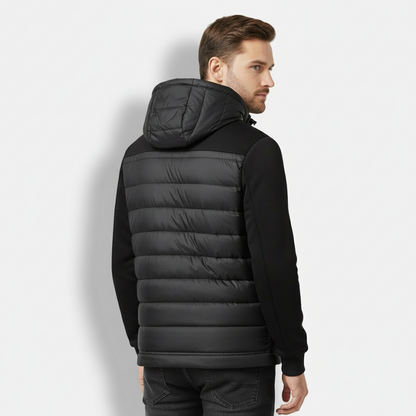 Quilted Hooded Jacket | Herren Steppjacke mit Kapuze, warm & leicht