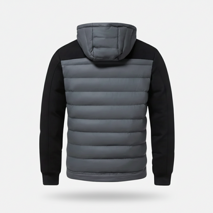 Quilted Hooded Jacket | Herren Steppjacke mit Kapuze, warm & leicht