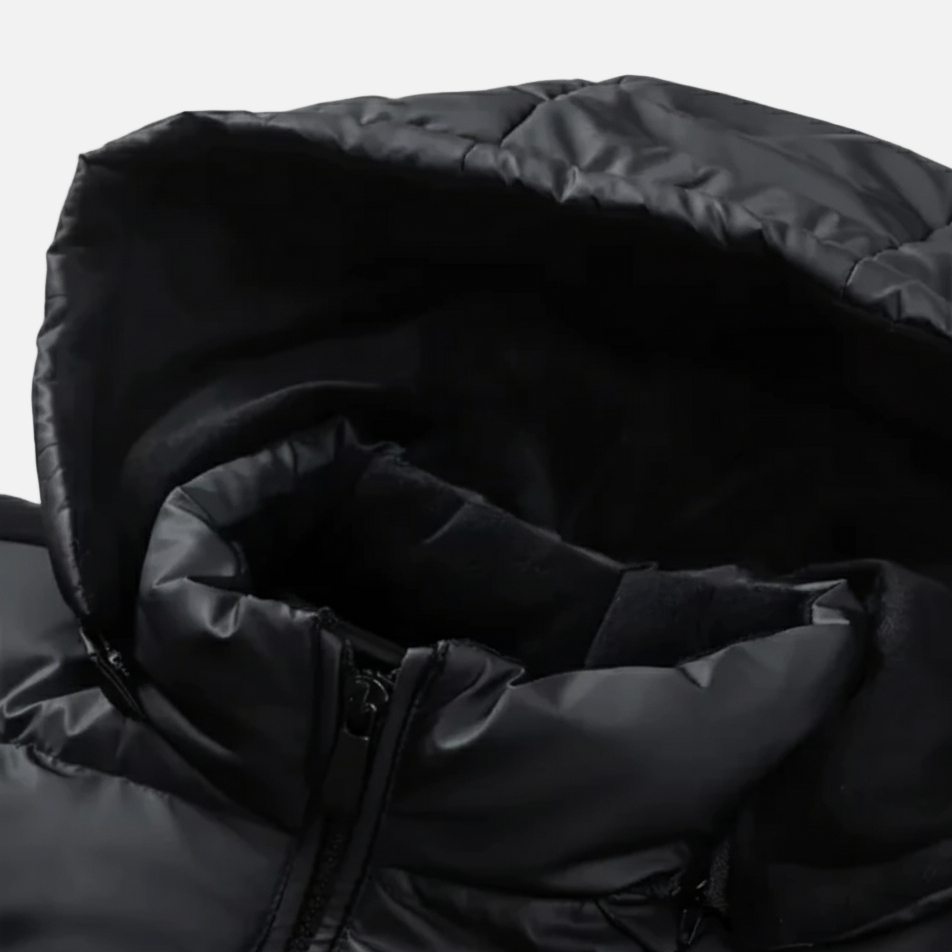 Quilted Hooded Jacket | Herren Steppjacke mit Kapuze, warm & leicht