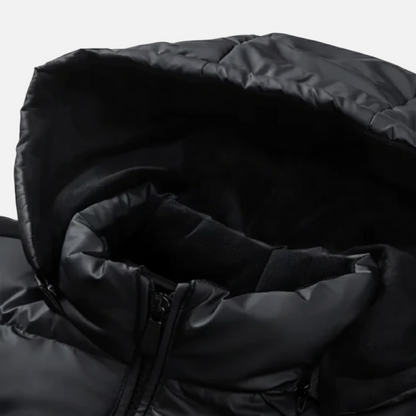 Quilted Hooded Jacket | Herren Steppjacke mit Kapuze, warm & leicht