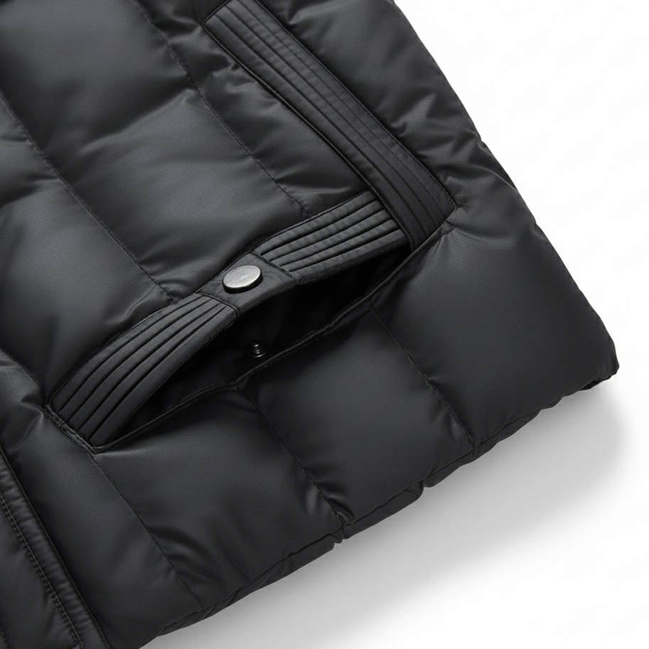 Quilted Hooded Jacket | Herren Steppjacke mit Kapuze, warm & leicht