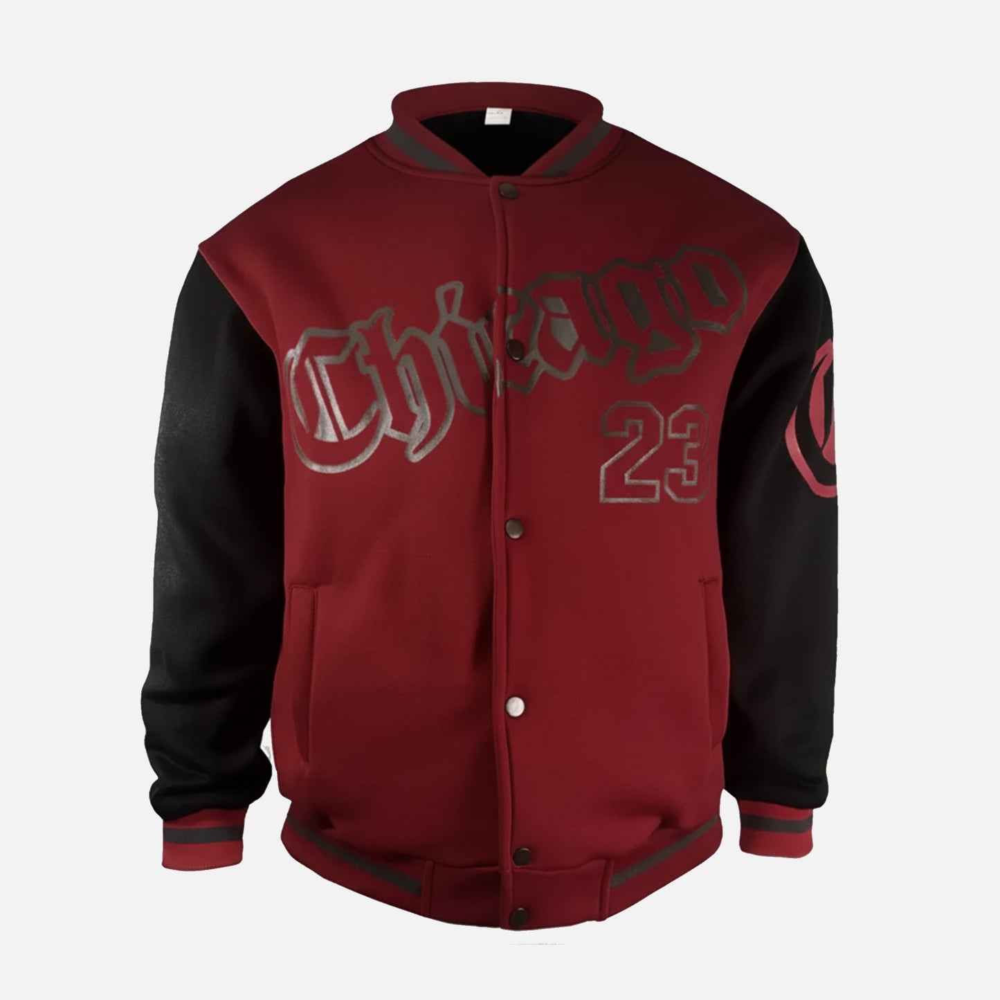 Herren Collegejacke | Varsity Fleece mit Farbblock und Lettering