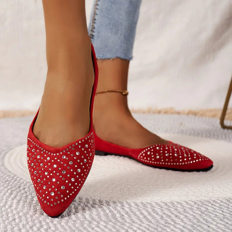 Strassie | Glitzernde Slip-On Schuhe für Damen