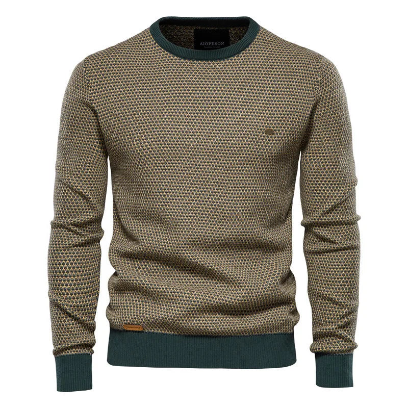 Nicklas | Klassischer Herren Strickpullover Slim Fit mit Rippbündchen