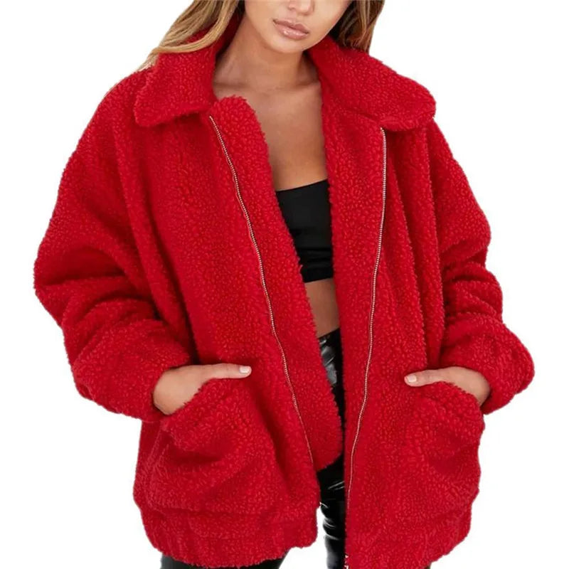 Nemira | Eleganter Teddy Mantel aus Faux Fur für Damen – Stilvoll und Kuschelig