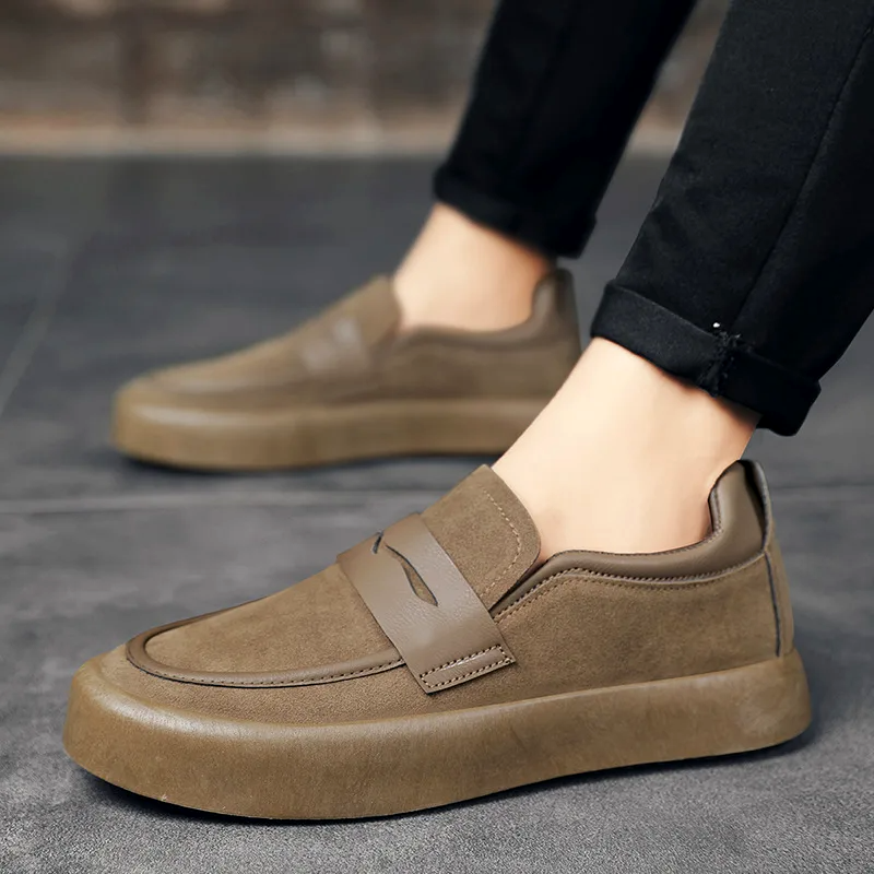 Frankie | Modische Wildleder-Slipper für Männer