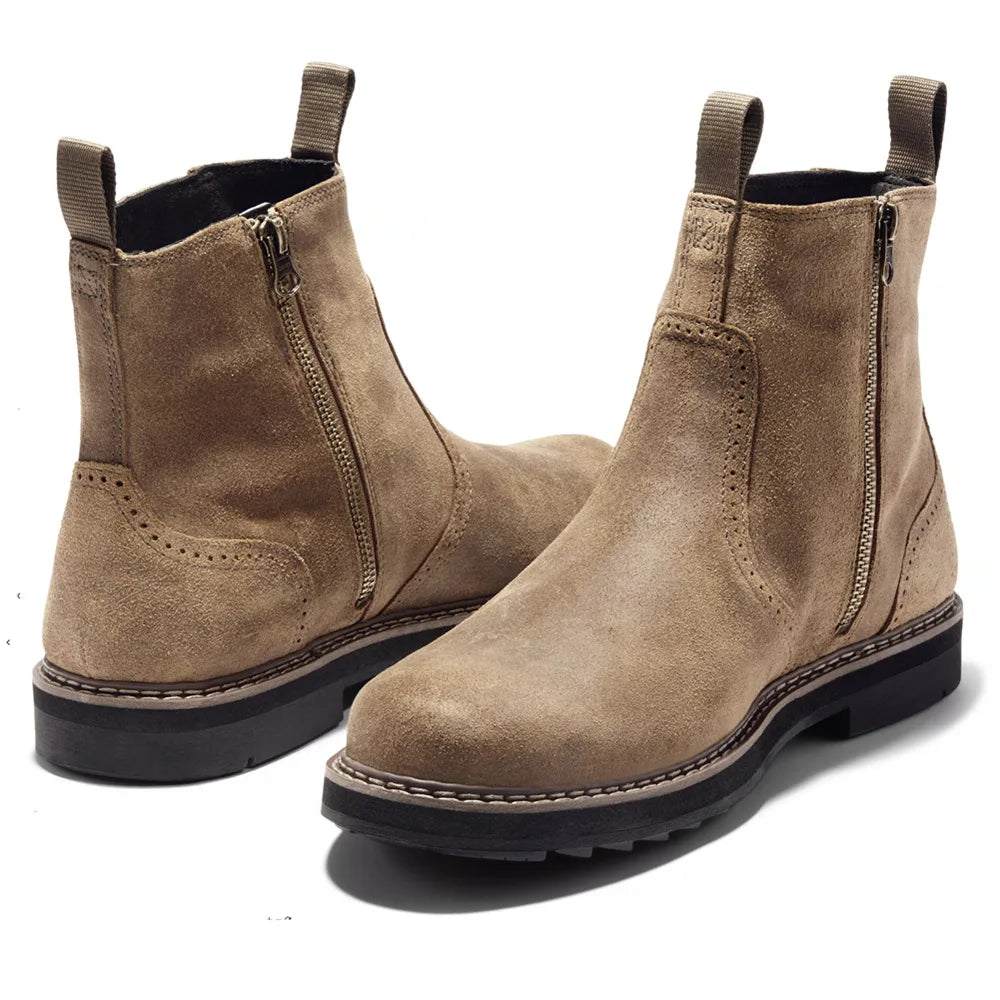 Oxenden | Herren Chelsea Boots mit Seitenreißverschluss & elastischen Einsätzen für Winter & Freizeit