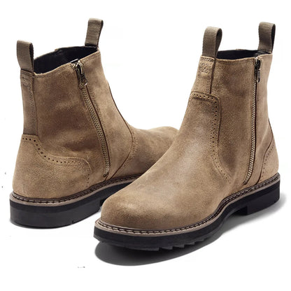 Oxenden | Herren Chelsea Boots mit Seitenreißverschluss & elastischen Einsätzen für Winter & Freizeit
