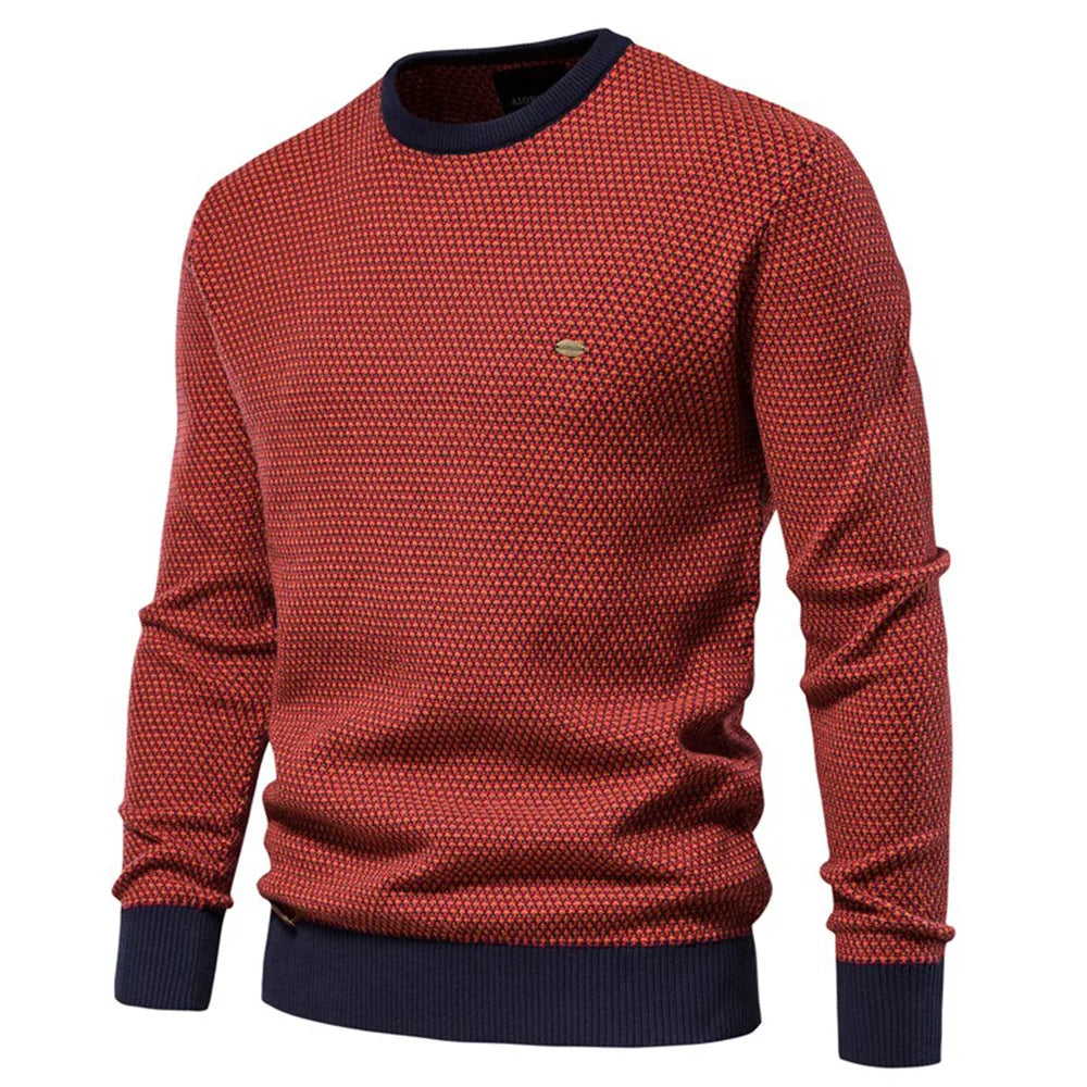 Nicklas | Klassischer Herren Strickpullover Slim Fit mit Rippbündchen