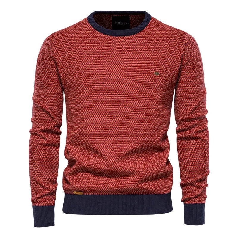 Nicklas | Klassischer Herren Strickpullover Slim Fit mit Rippbündchen