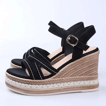 Mesdino | Modische Sandaletten mit Keilabsatz