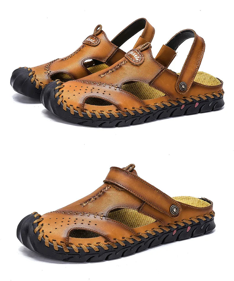 Saxon | Herren Bequeme Sommer Sandalen mit Flexibler Sohle & Atmungsaktivem Design