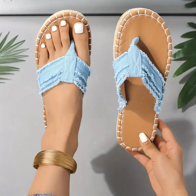 Clippie | Sommerliche Clip-Toe Fischer Schuhe mit dicker Sohle und Schnalle