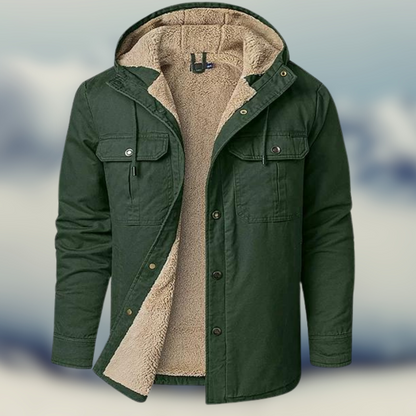 Gregor | Herren Cargo-Jacke mit Kapuze und Fleecefutter