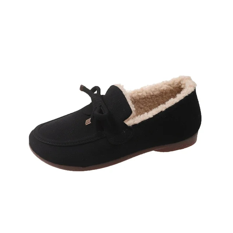 Brimey | Warme Damen Plüsch-Slip-On Loafers für den Winter