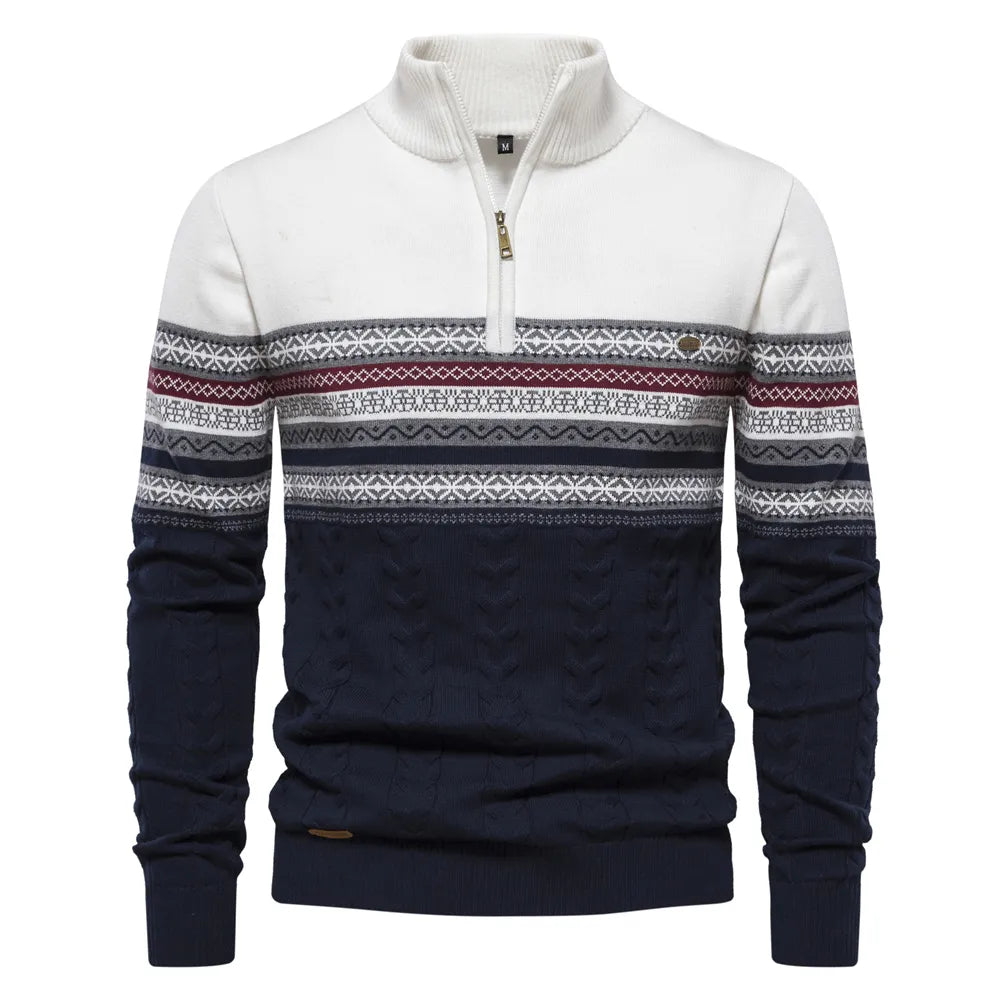 Ace | Hochwertiger Pullover mit Retro-Muster - Stilvoller Herrenpullover