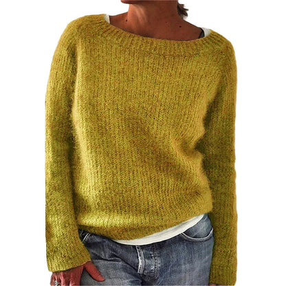 Warmer Strickpullover Damen | klassischer Rundhals für winterliche Eleganz