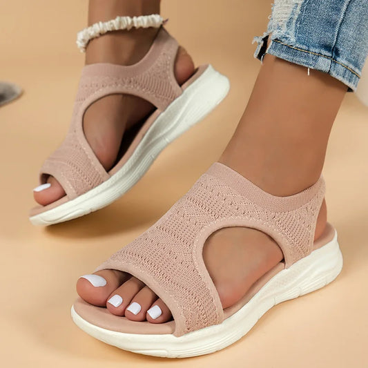 Lielle | Bequeme Orthopädische Sandalen mit Offener Spitze & Slingback – Perfekt für den Sommer