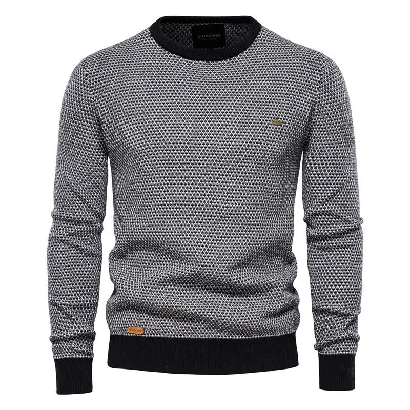 Nicklas | Klassischer Herren Strickpullover Slim Fit mit Rippbündchen