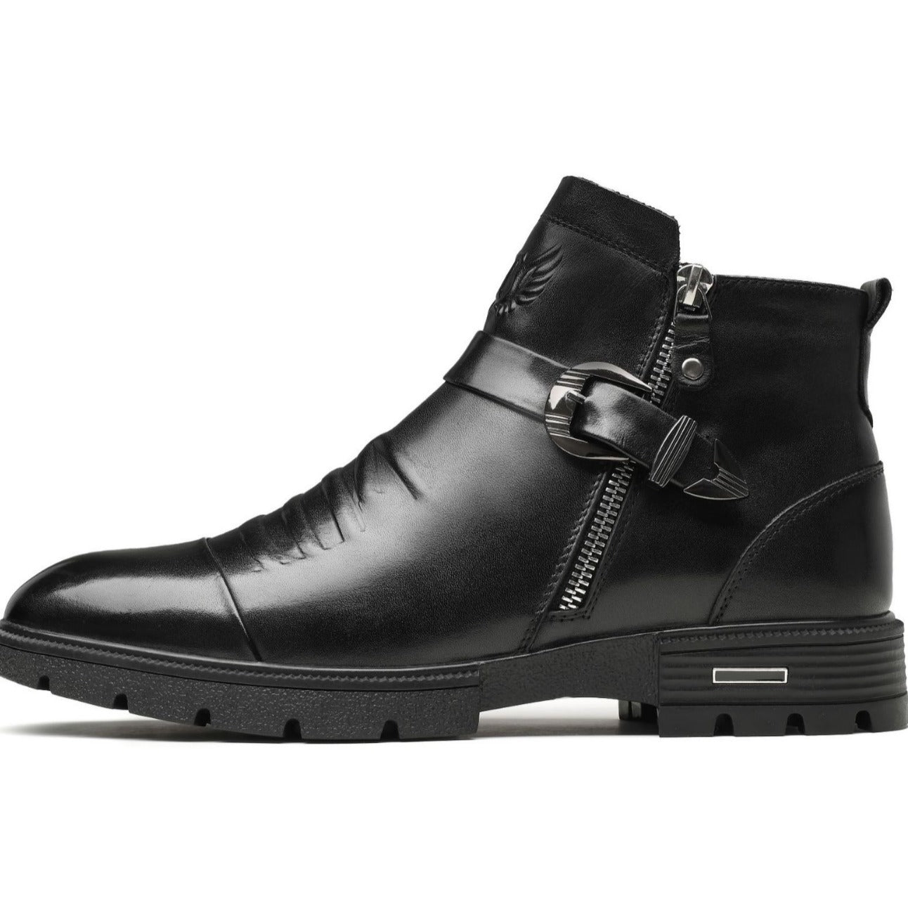 Elegante Schwarze Herren Stiefel | Slip-On & Hochwertiges Leder