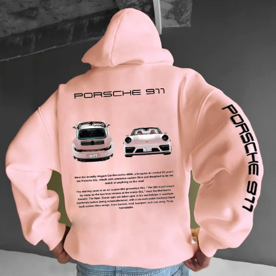 Arvid | Unisex Oversized Hoodie mit Porsche 911 GT3RS Print