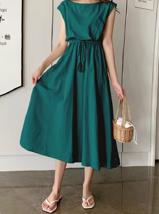 April | Sommer Midi-Kleid für Damen